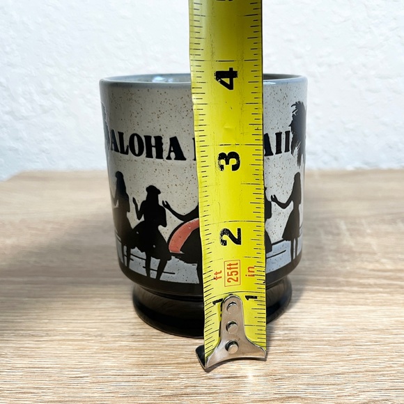 Vintage Aloha Hawaii Silhouette Hula Dancers Coffee Tea Mug Cup - Picture 8 of 9